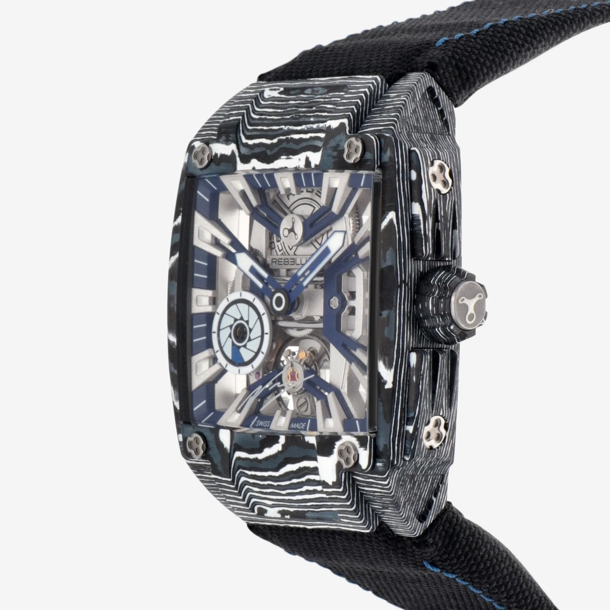 Rebellion Re-Volt Valtteri Bottas Manual Wind Men's Watch RB.REV.3H.CA.VBO