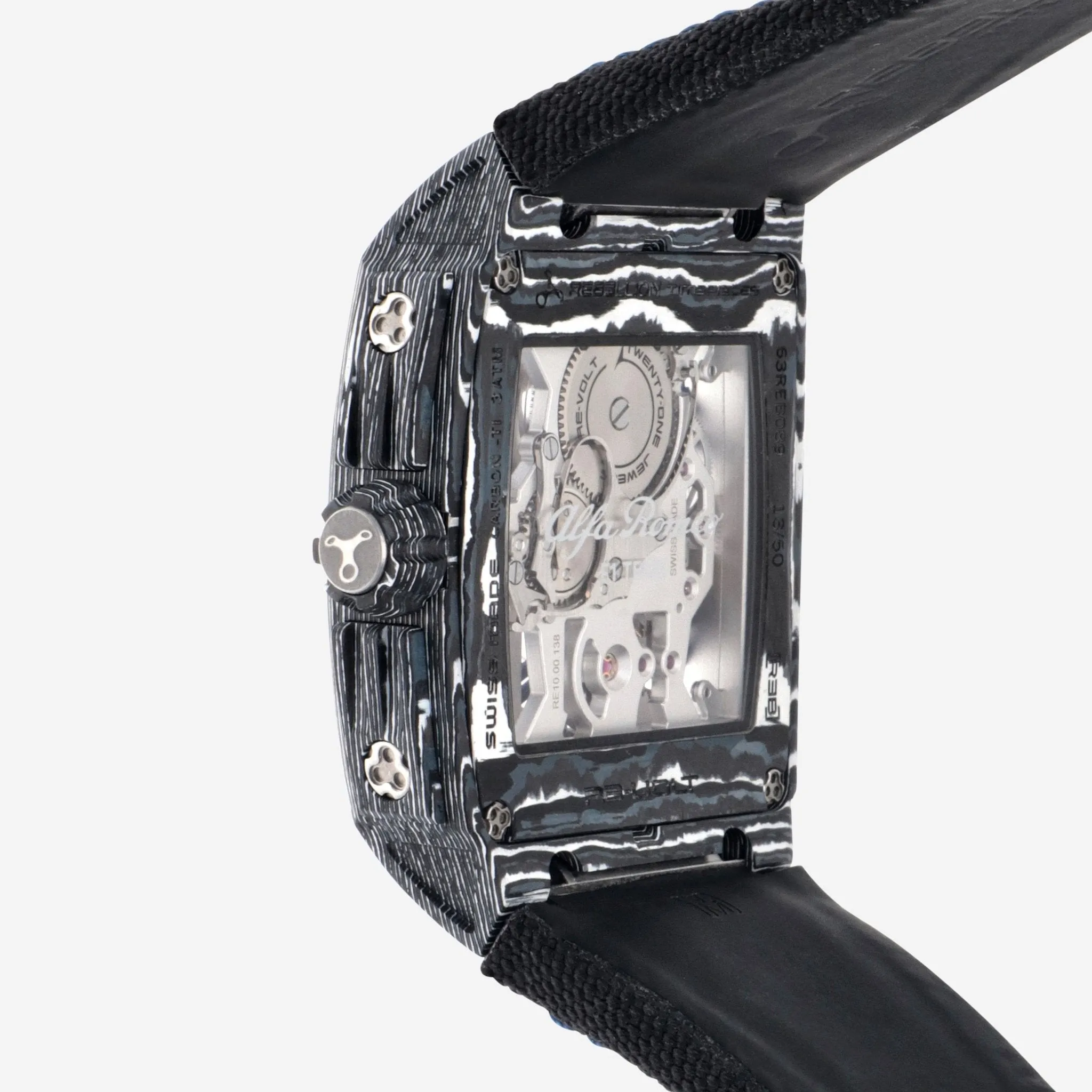 Rebellion Re-Volt Valtteri Bottas Manual Wind Men's Watch RB.REV.3H.CA.VBO