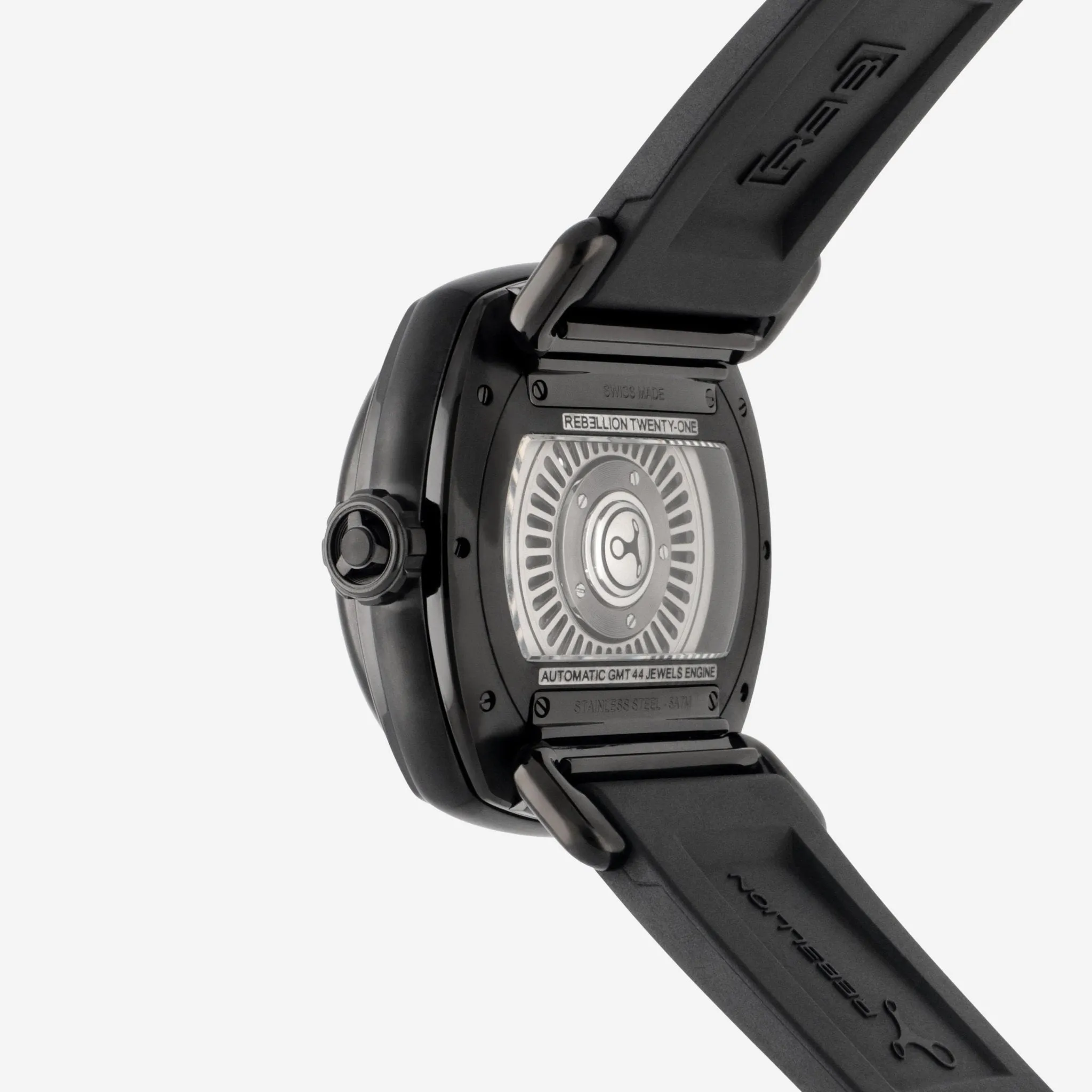 Rebellion Twenty-One Stainless Steel Automatic Men's Watch RB.21.GMT.SB.T06