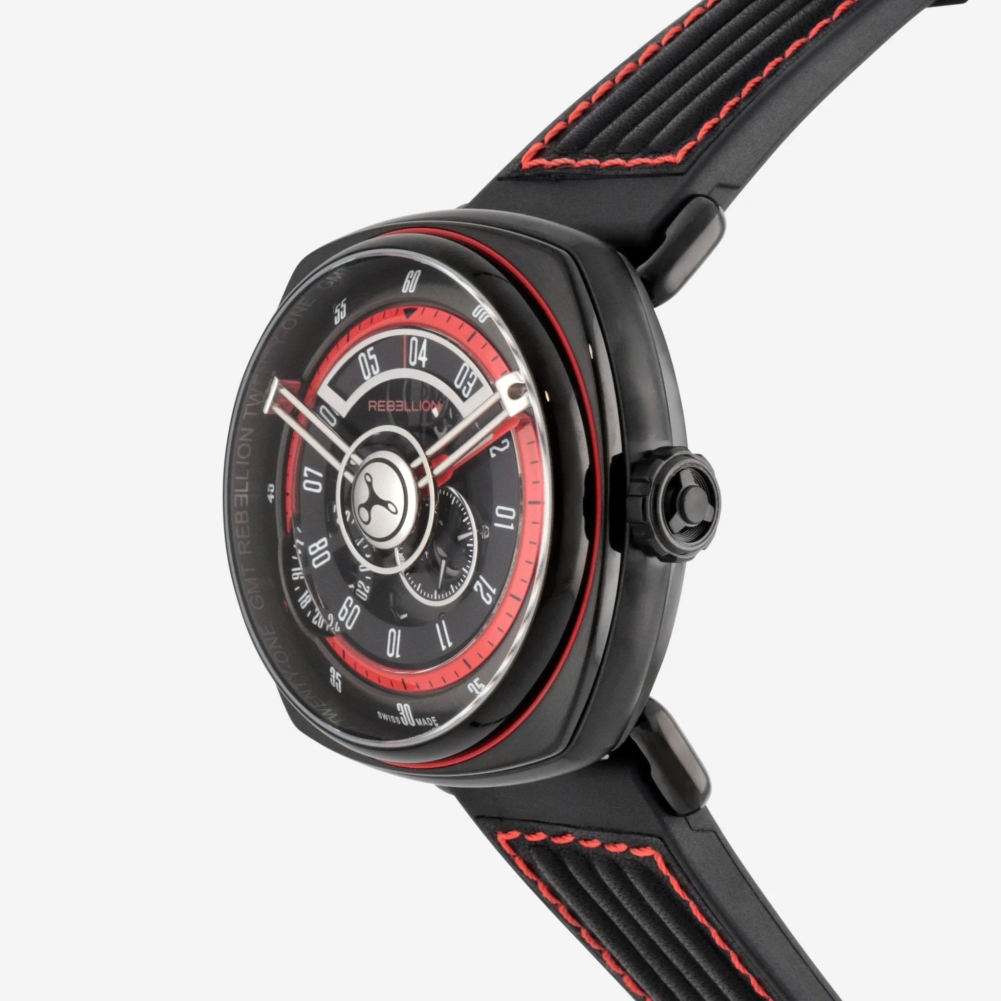 Rebellion Twenty-One Stainless Steel Automatic Men's Watch RB.21.GMT.SB.T06
