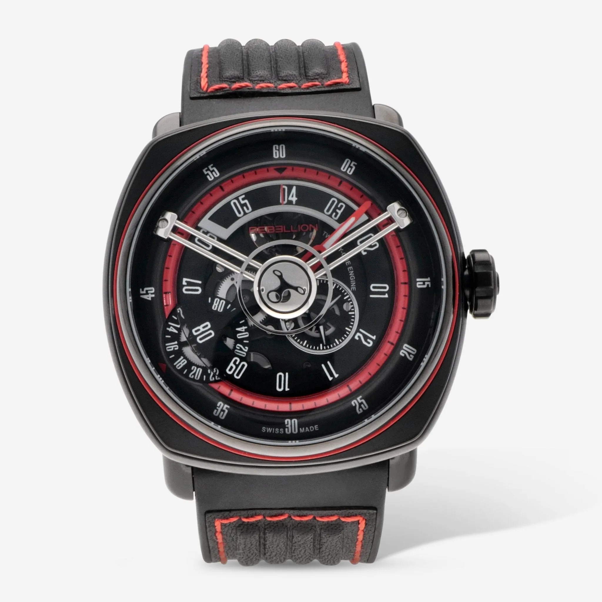 Rebellion Twenty-One Stainless Steel Automatic Men's Watch RB.21.GMT.SB.T06