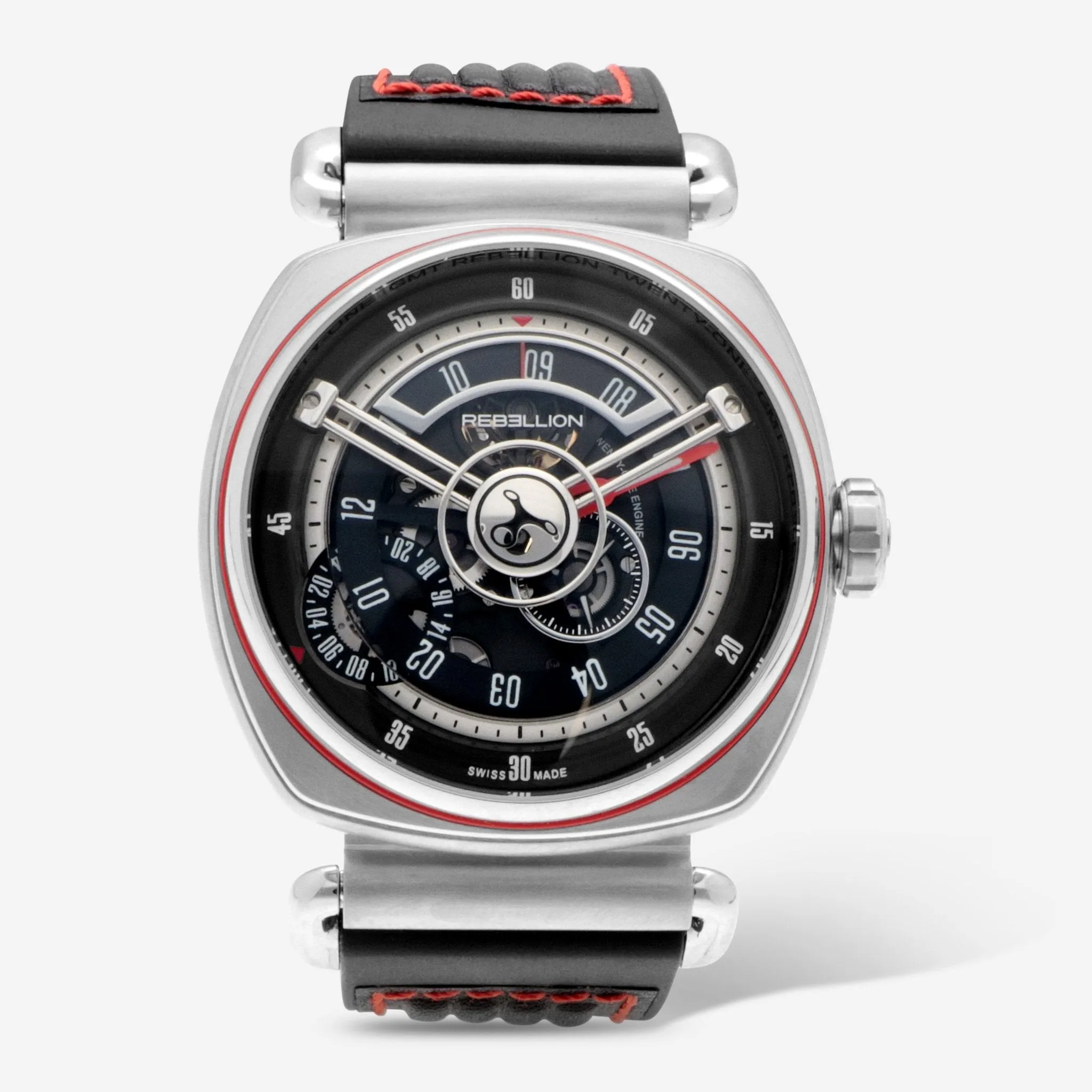 Rebellion Twenty-One Stainless Steel Automatic Men's Watch RB.21.GMT.ST.T02
