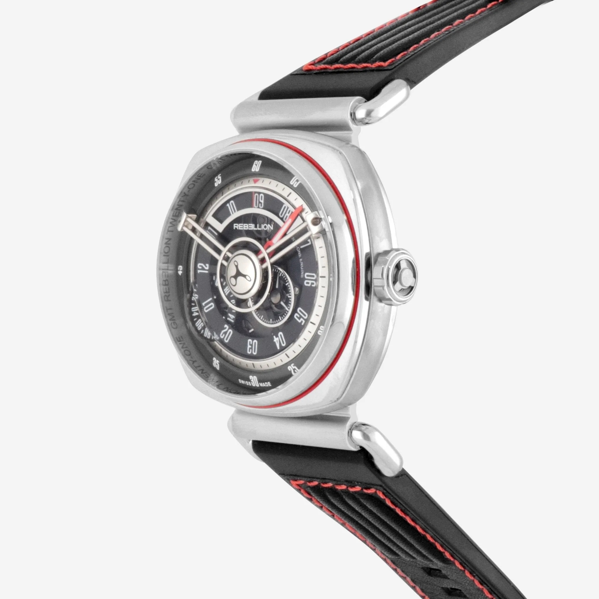 Rebellion Twenty-One Stainless Steel Automatic Men's Watch RB.21.GMT.ST.T02