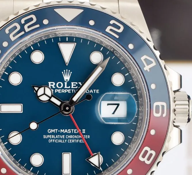 ROLEX - 18kt White Gold GMT Master II "Pepsi" Blue Dial 126719BLRO