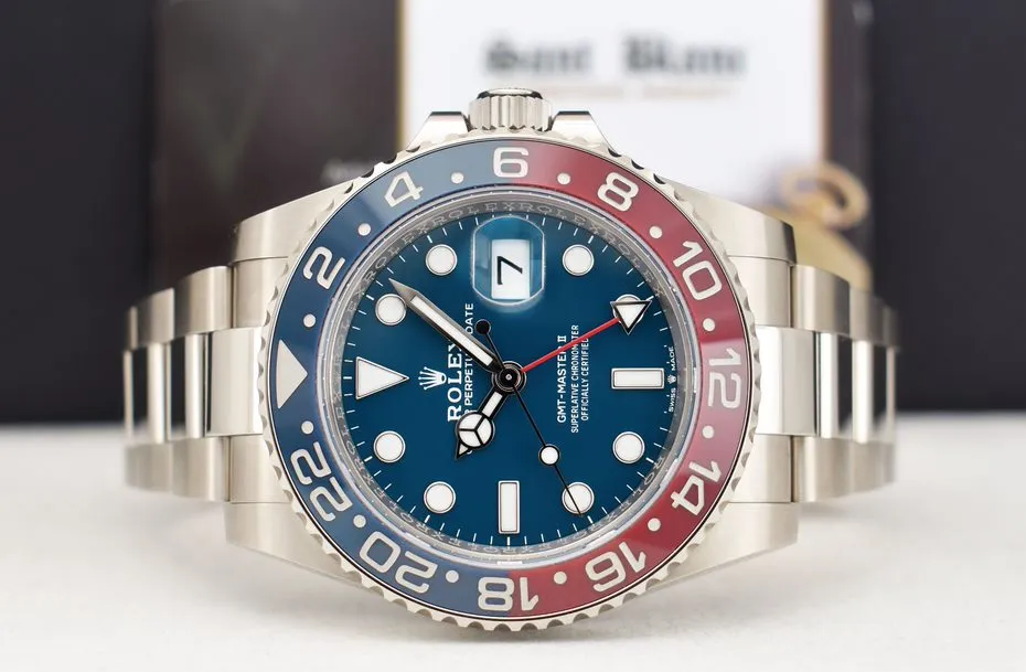 ROLEX - 18kt White Gold GMT Master II "Pepsi" Blue Dial 126719BLRO