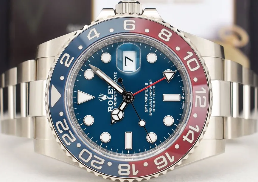 ROLEX - 18kt White Gold GMT Master II "Pepsi" Blue Dial 126719BLRO