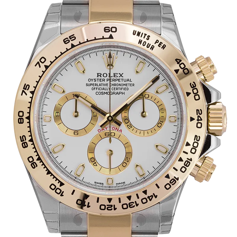 Rolex Cosmograph Daytona Bimetal Steel & Yellow Gold White Dial 116503