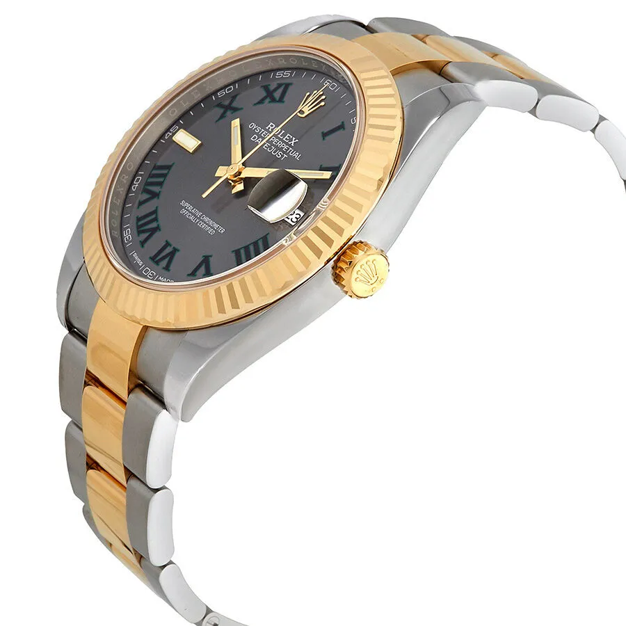 Rolex Datejust 41 Grey Dial Stainless Steel and 18K Yellow Gold Men's Watch 126333GYRO