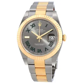 Rolex Datejust 41 Grey Dial Stainless Steel and 18K Yellow Gold Men's Watch 126333GYRO