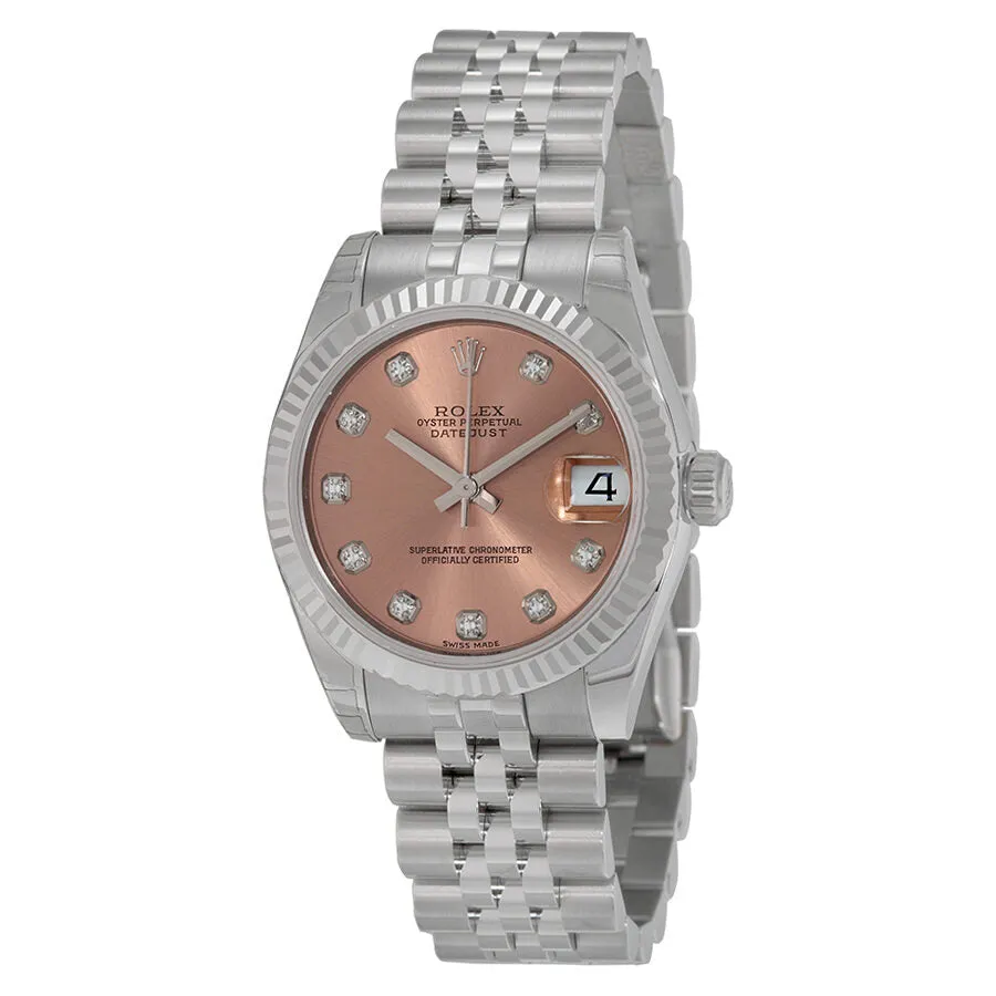 Rolex Datejust Lady 31 Pink Dial Stainless Steel Jubilee Bracelet Automatic Watch 178274PDJ
