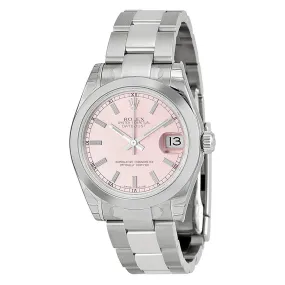 Rolex Datejust Lady 31 Pink Dial Stainless Steel Oyster Bracelet Automatic Watch 178240PSO