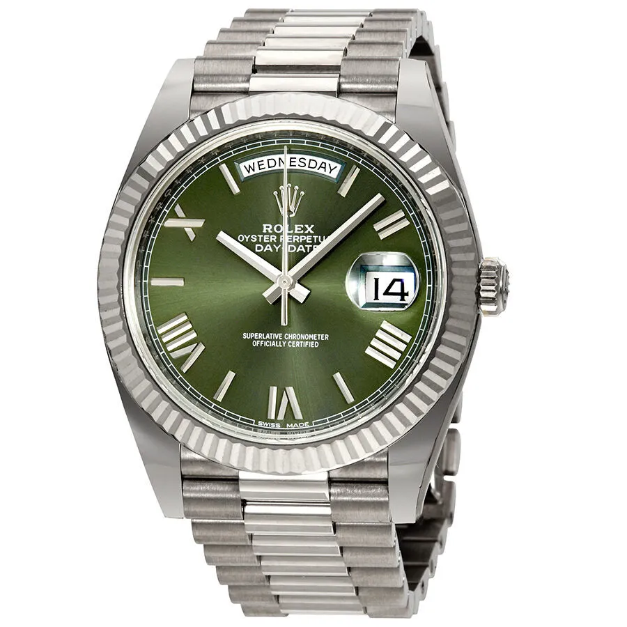 Rolex Day-Date Automatic 18 Carat White Gold President Men's Watch 228239GNSRP