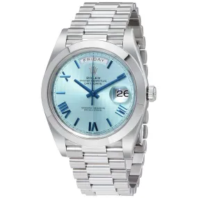 Rolex Day-Date Automatic Ice Blue Dial Platinum Men's Watch 228206IBLSRP
