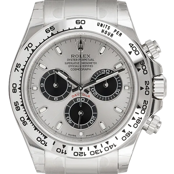 Rolex Daytona 18ct White Gold with Steel and Black Dial 116509