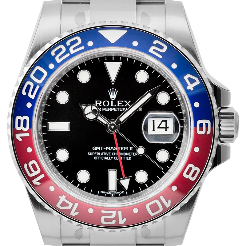 Rolex GMT-Master II 18ct White Gold Black/Indexes 116719BLRO