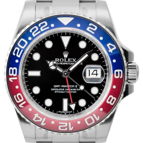 Rolex GMT-Master II 18ct White Gold Black/Indexes 116719BLRO