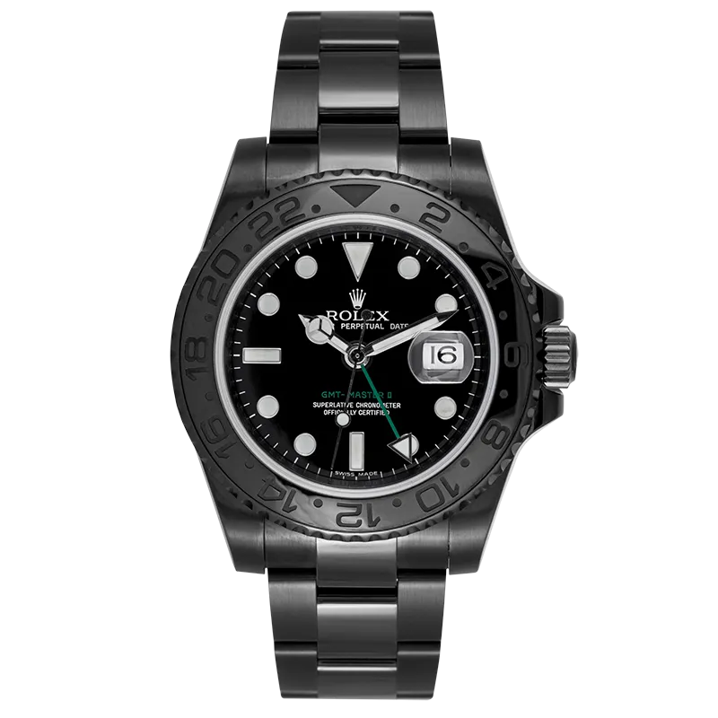 Rolex GMT-Master II Custom Black PVD Coating 116710LN