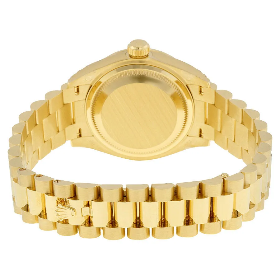 Rolex Lady-Datejust 28 Cornflower Blue Dial 18K Yellow Gold President Automatic Ladies Watch 279138BLSRDP