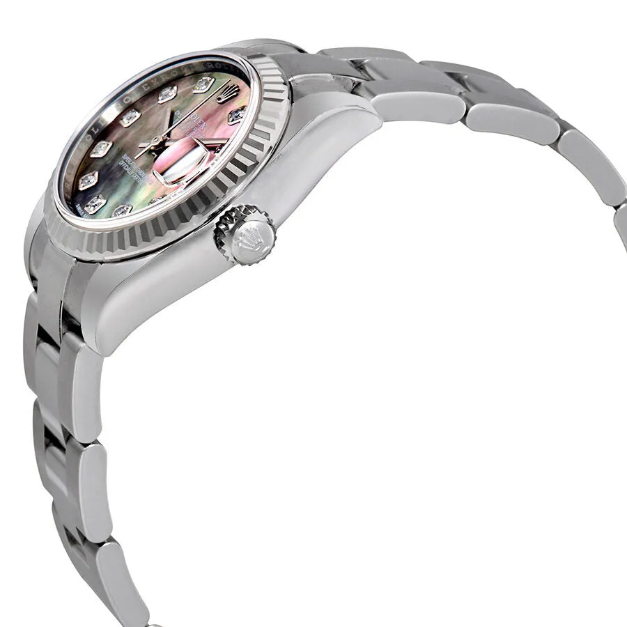 Rolex Lady Datejust Black Mother of Pearl Diamond Automatic Watch 179174BMDO