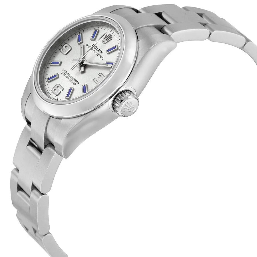 Rolex Lady Oyster Perpetual 26 Silver Dial Stainless Steel Oyster Bracelet Automatic Watch 176200SABLSO