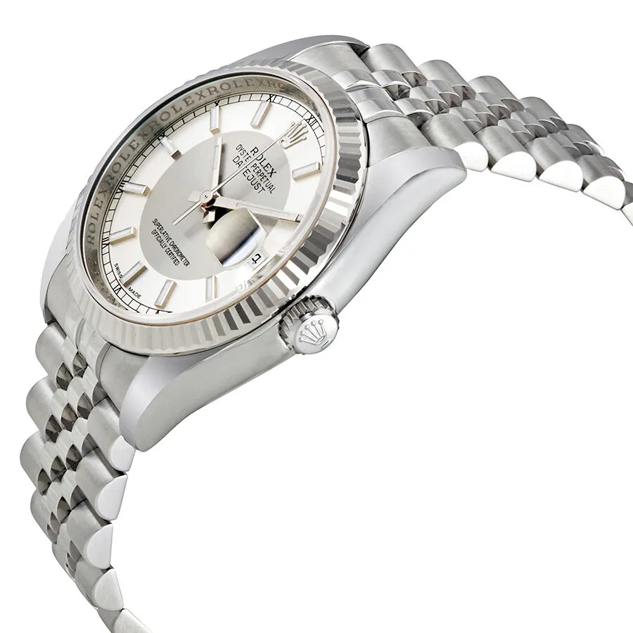 Rolex Oyster Perpetual 36 mm Silver Dial Stainless Steel Jubilee Bracelet Automatic Men's Watch 116234SRSJ