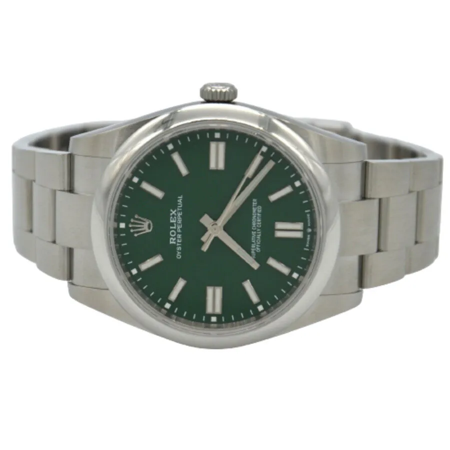 Rolex Oyster Perpetual 41 Automatic Green Dial Men's Watch 124300GNSO