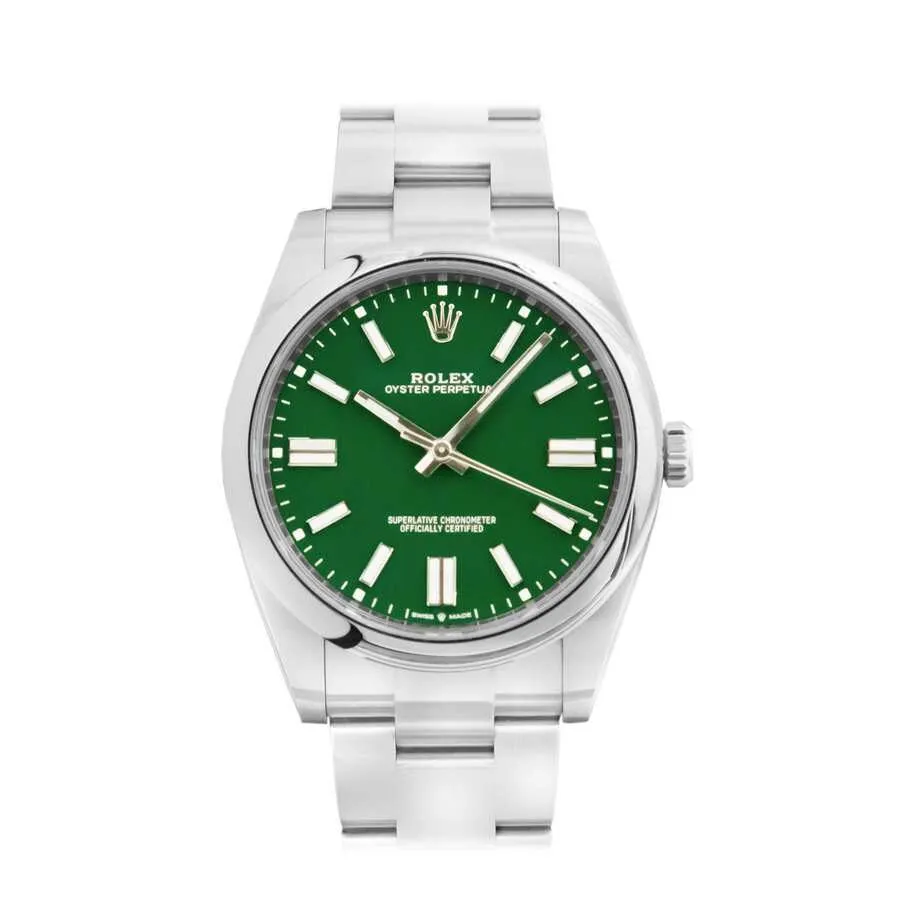 Rolex Oyster Perpetual 41 Automatic Green Dial Men's Watch 124300GNSO