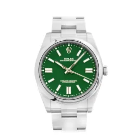 Rolex Oyster Perpetual 41 Automatic Green Dial Men's Watch 124300GNSO