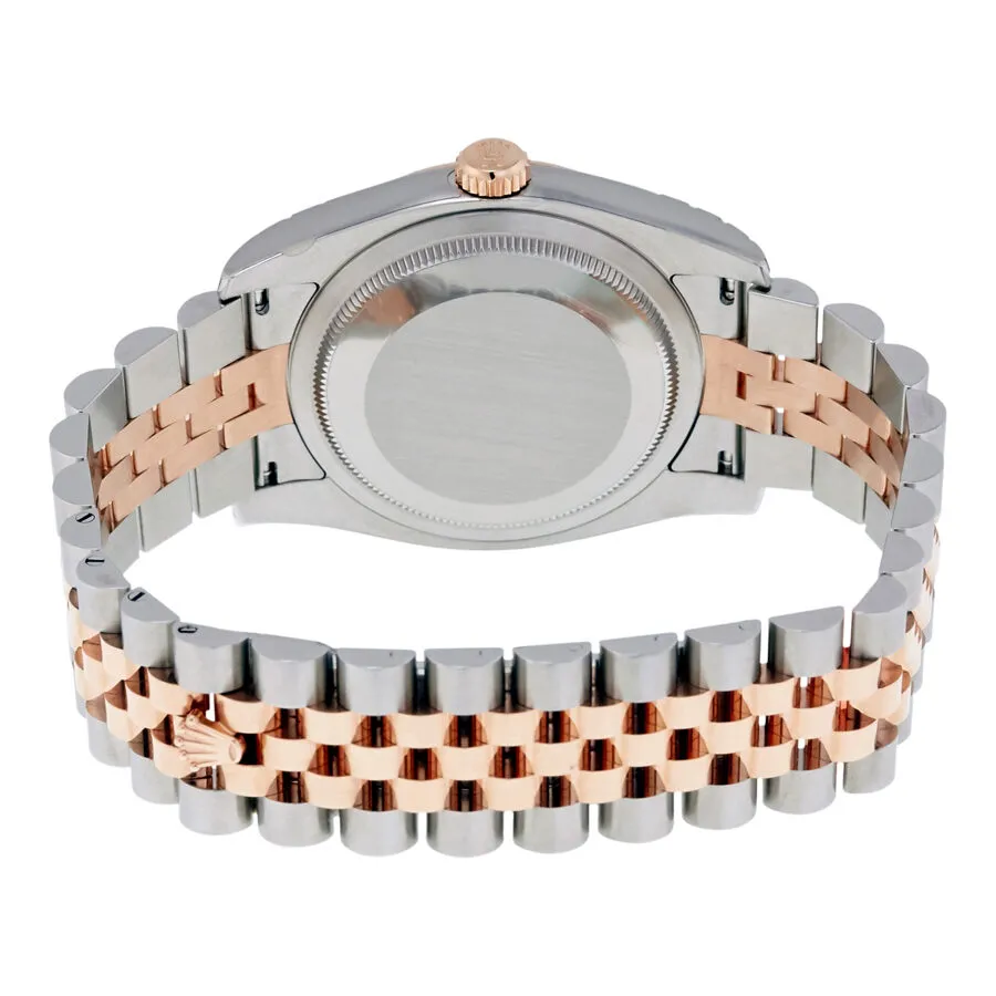 Rolex Oyster Perpetual Datejust 36 Black Dial Stainless Steel and 18K Everose Gold Jubilee Bracelet Automatic Men's Watch 116231BKRJ