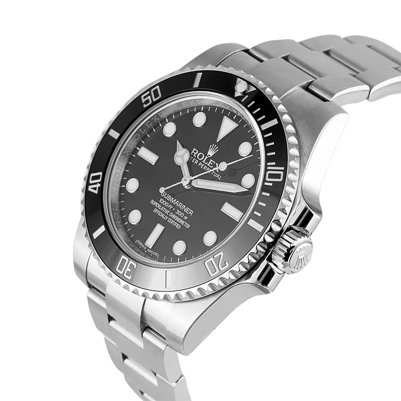 Rolex Submariner Stainless Steel Black/Index 114060
