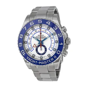 Rolex Yacht-Master II White Dial Stainless Steel Oyster Bracelet Automatic Men's Watch 116680WAO