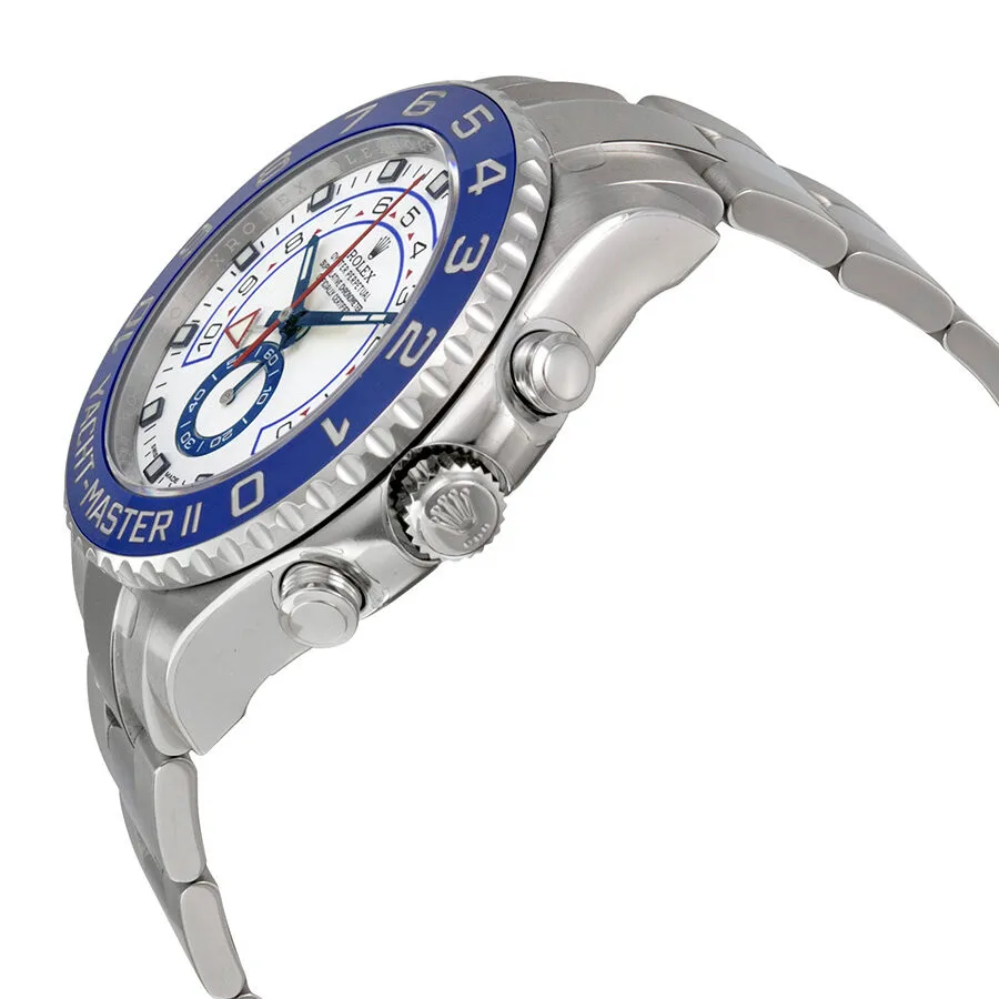 Rolex Yacht-Master II White Dial Stainless Steel Oyster Bracelet Automatic Men's Watch 116680WAO