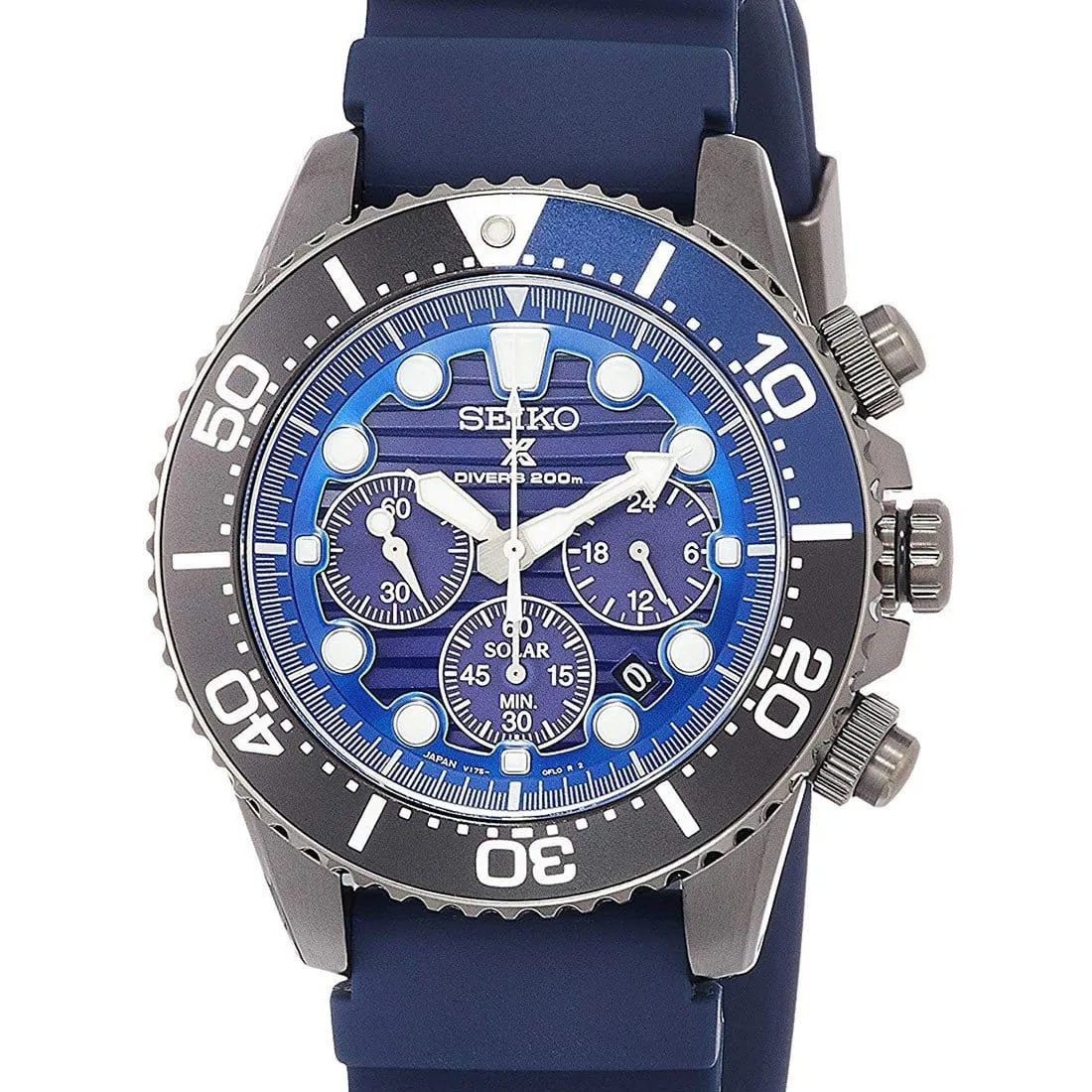 SBDL057 Seiko Prospex Save The Ocean Solar Chronograph Male Divers Watch