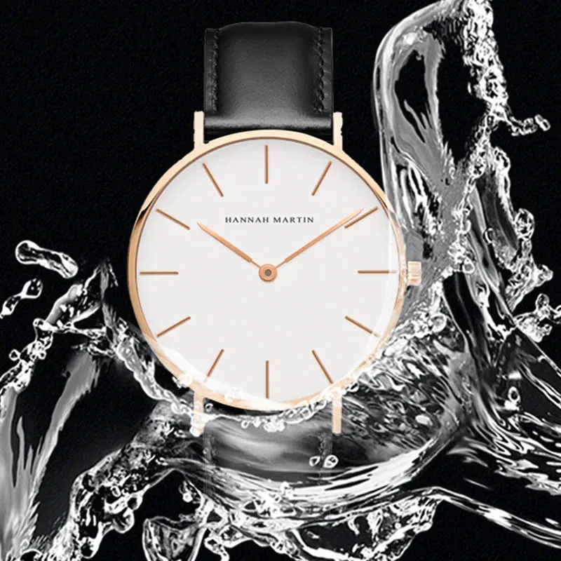 SCOSEZE® Silver Brown Leather Watch
