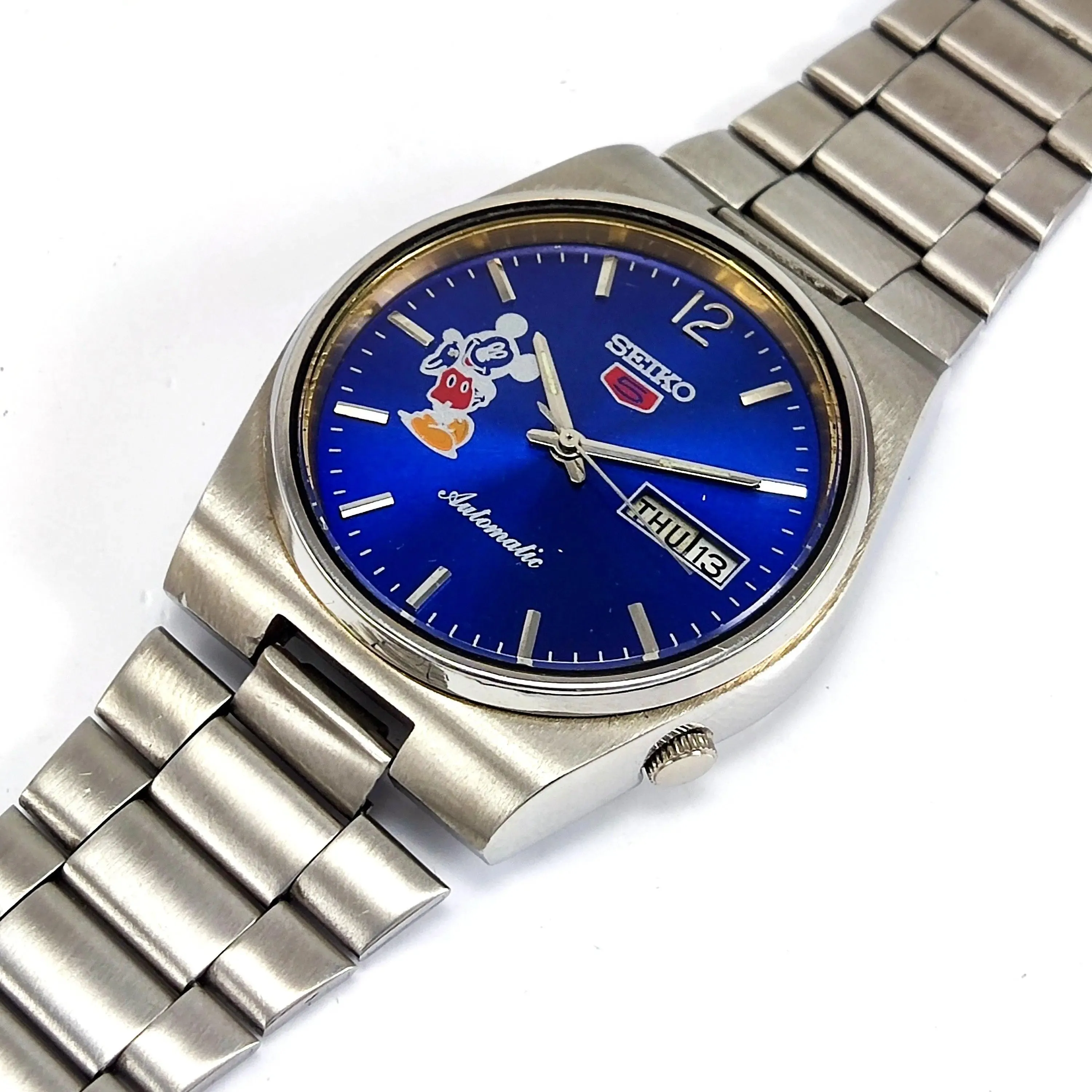 Seiko 5 Automatic-6309A Blue Dial 17 Jewels Day Date Men's Mechanical Watch