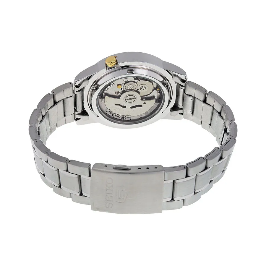 Seiko 5 Automatic Stainless Steel Gold Dial Men's Watch SNKK13
