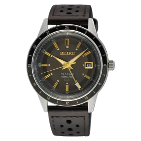 Seiko Gents Presage 'Fume' 60s Style Road Trip GMT Watch