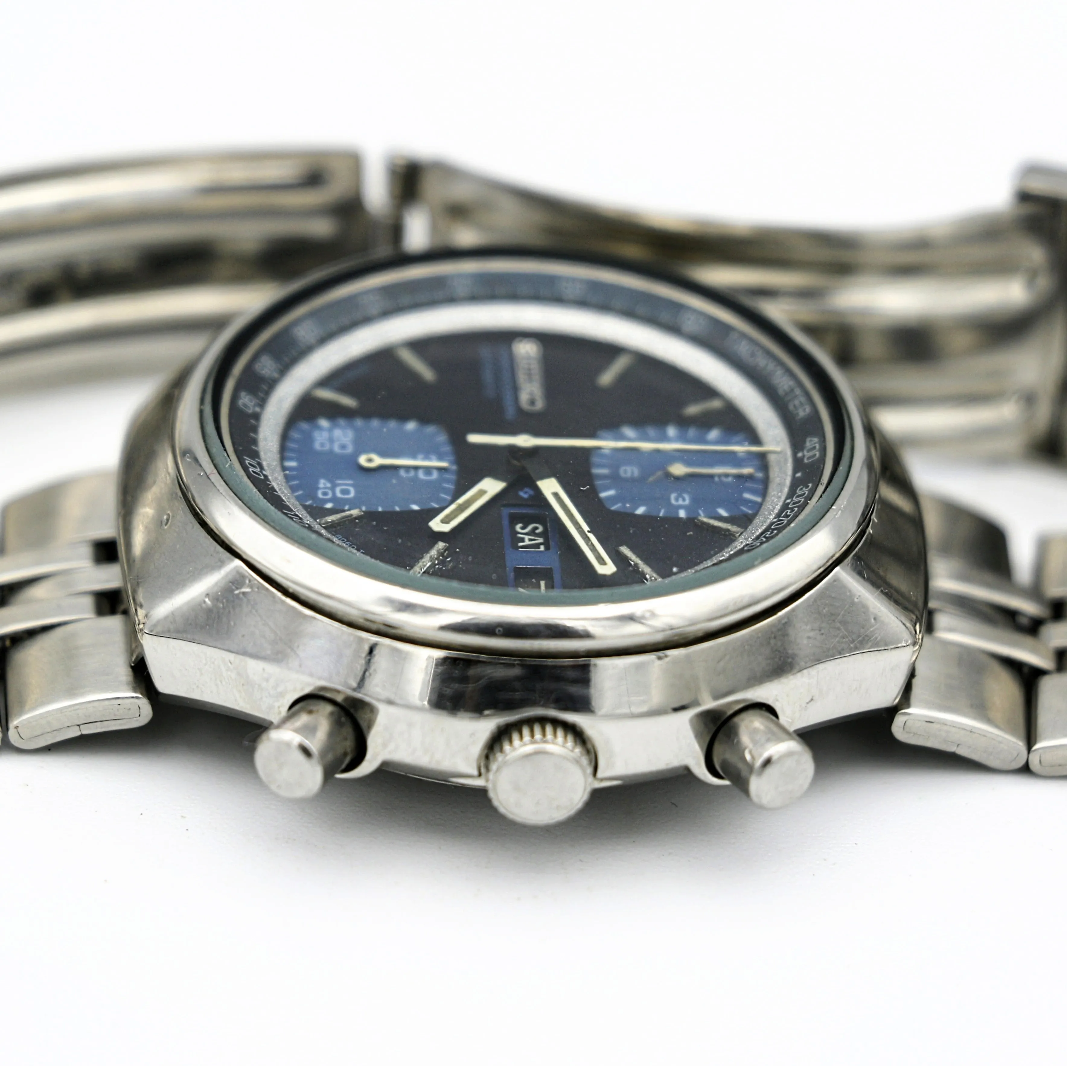 SEIKO John Player Special Watch Chronograph Automatic Wristwatch