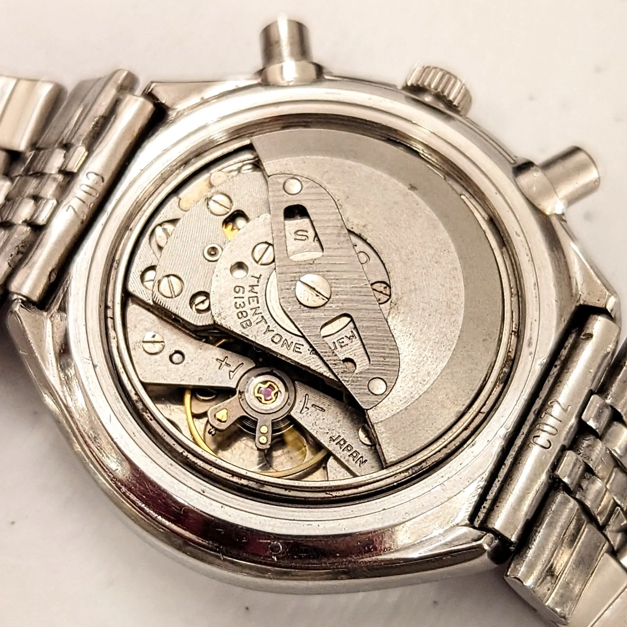 SEIKO John Player Special Watch Chronograph Automatic Wristwatch