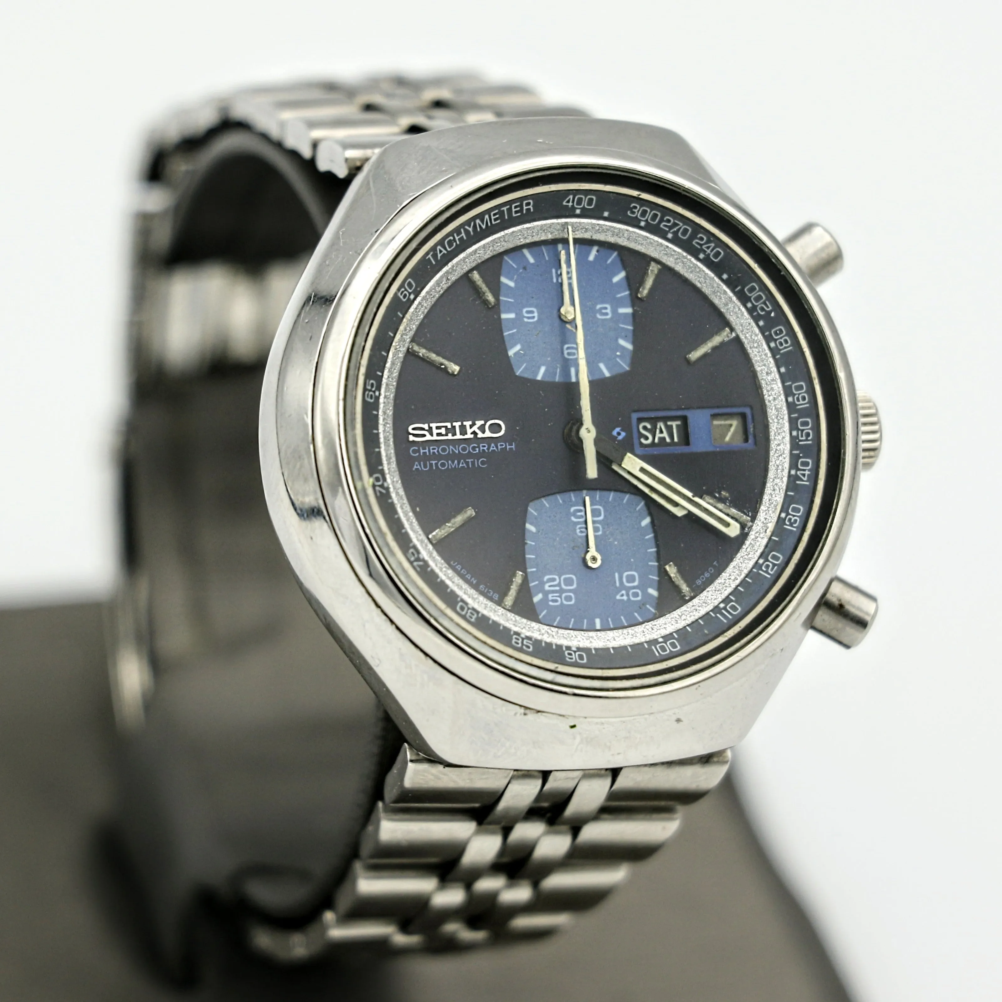 SEIKO John Player Special Watch Chronograph Automatic Wristwatch
