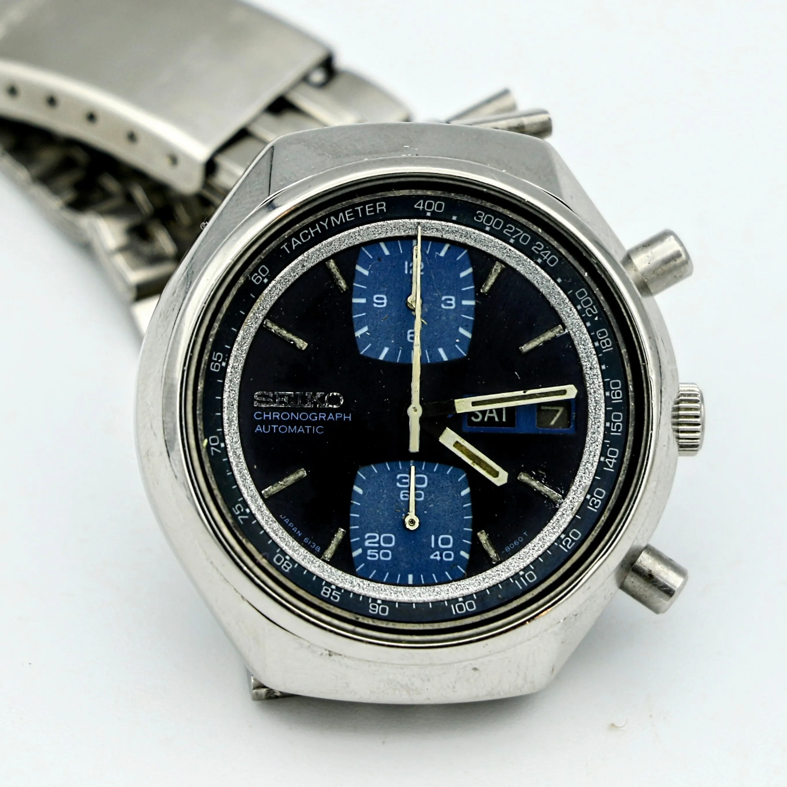 SEIKO John Player Special Watch Chronograph Automatic Wristwatch
