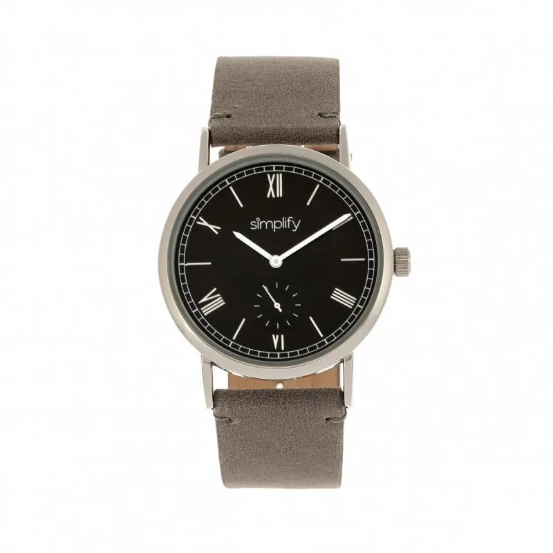 Simplify The 5100 Leather-Band Watch