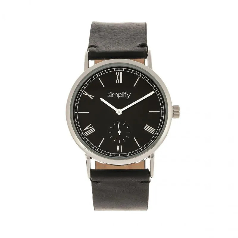 Simplify The 5100 Leather-Band Watch