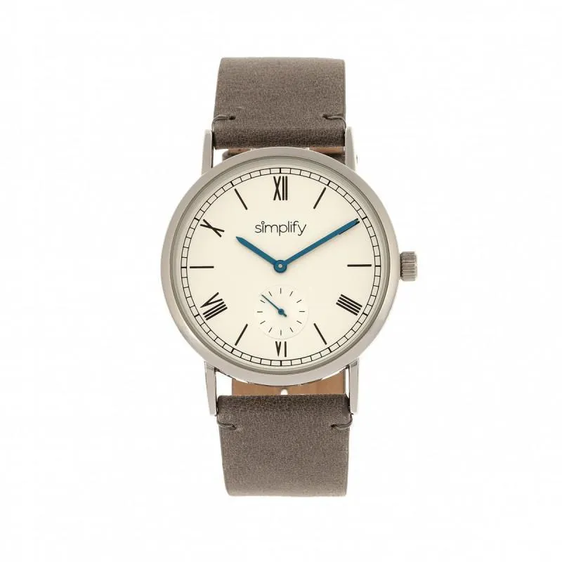 Simplify The 5100 Leather-Band Watch