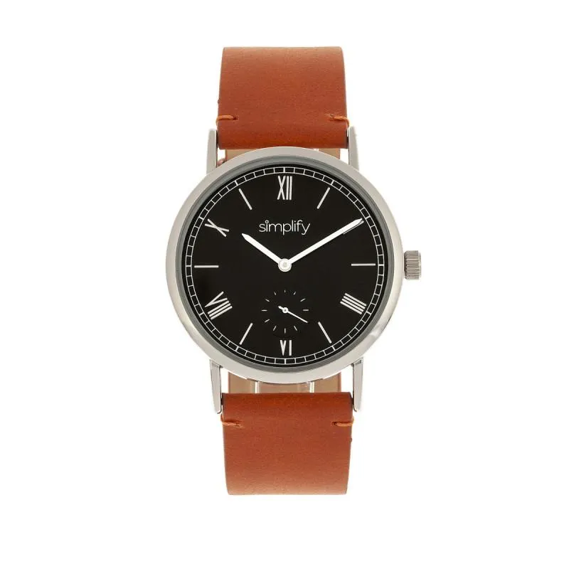 Simplify The 5100 Leather-Band Watch