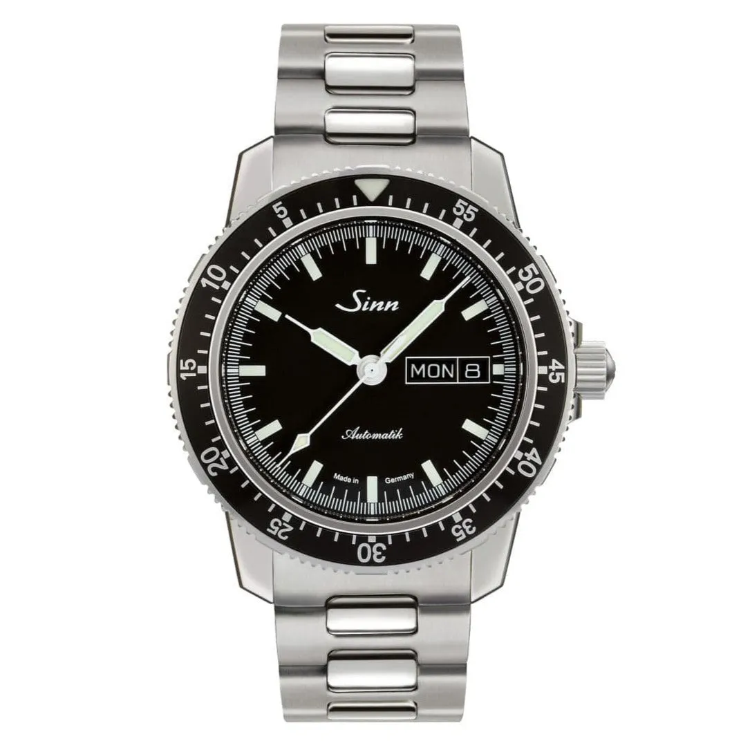 Sinn 104 St Sa I Automatic Sports Watch - Black Dial - Solid Bracelet