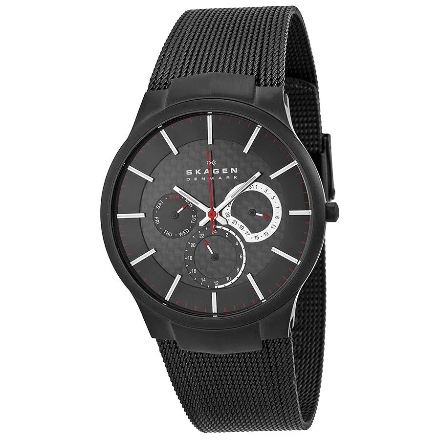 Skagen Black Titanium Multifunction Men's Watch 809XLTBB