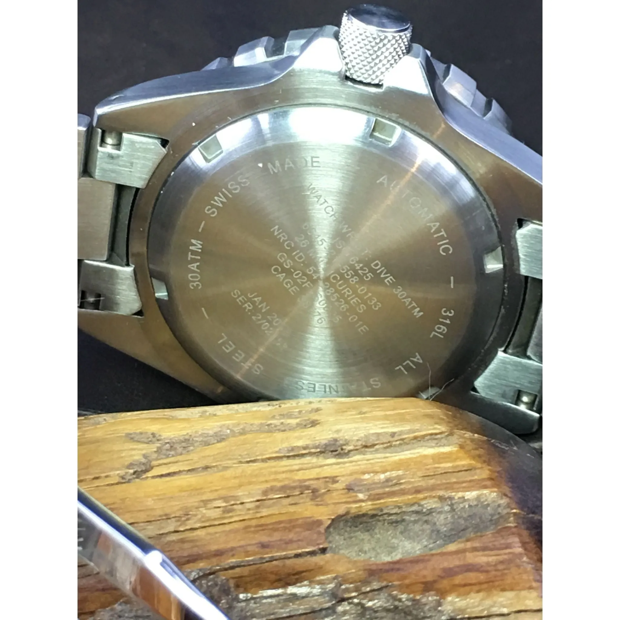 Sold - Marathon GSAR Military Tritium H3 Date ETA 2824-A2 US Government on Bracelet with Boxes & Papers