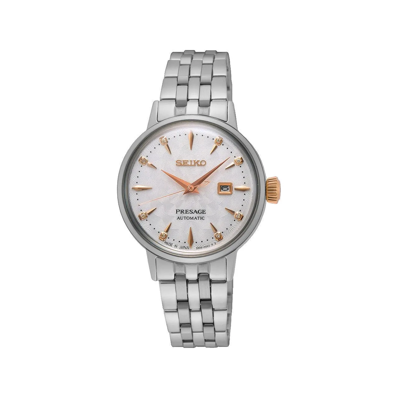 SRE009J - Ladies Presage Cocktail Time ‘Clover Club’ Diamond Twist Automatic Watch