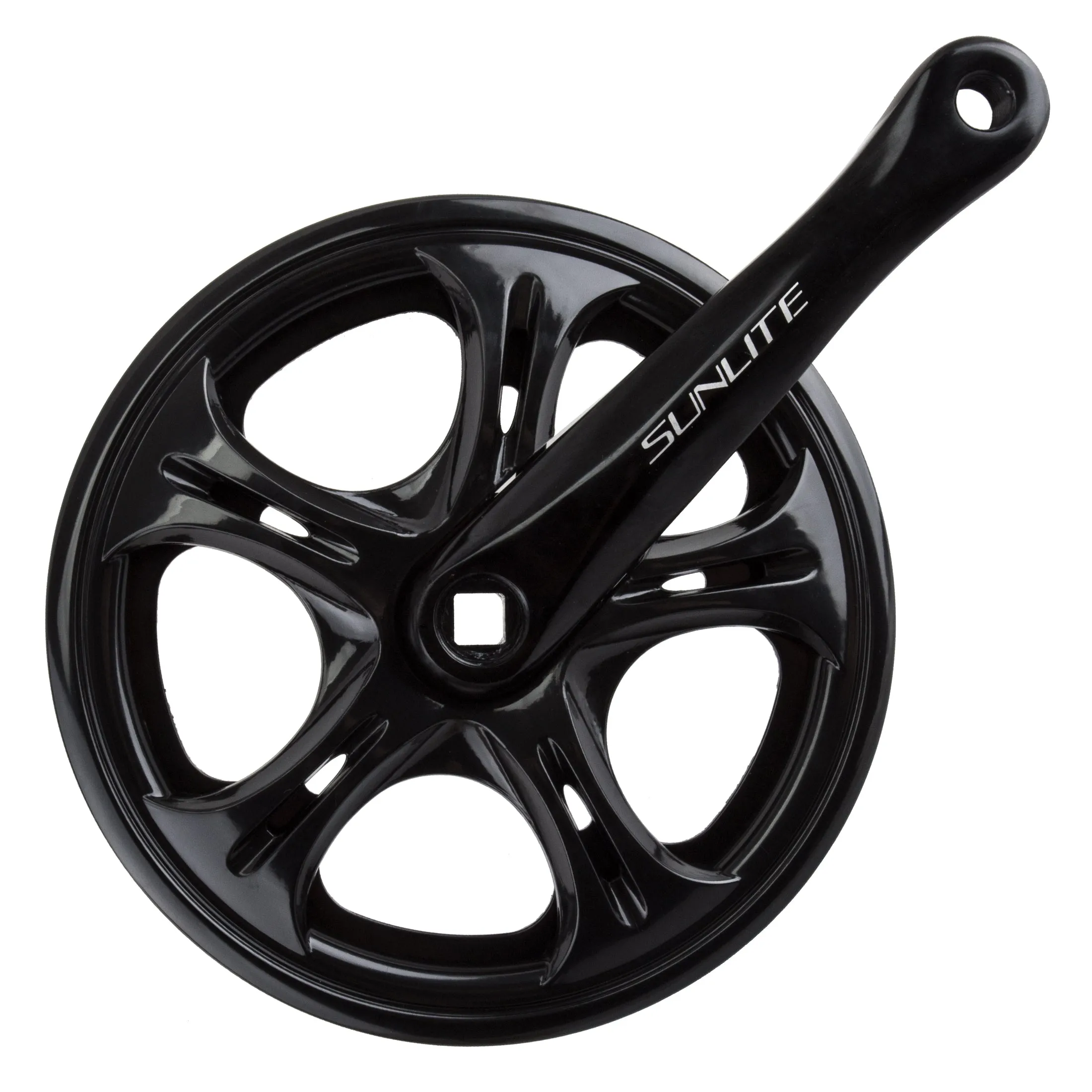SunLite Big City 52T 170mm x 3/32 Square Taper Crankset Black - Live 4 bikes